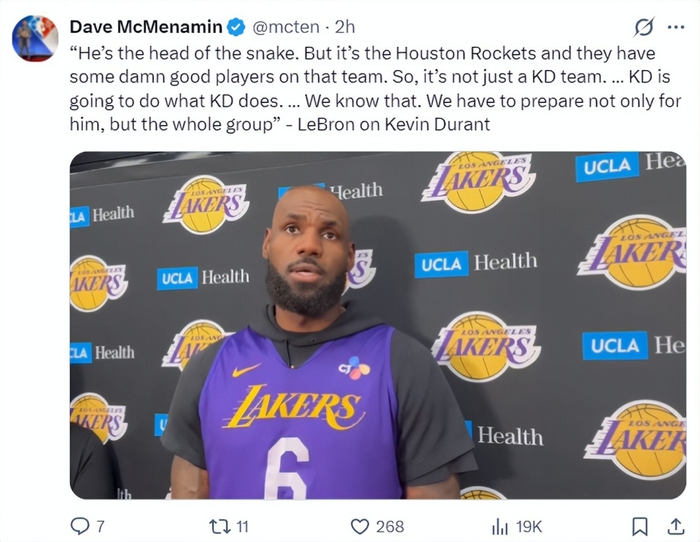 文霍斯特言论未动摇詹姆斯季后赛备战决心