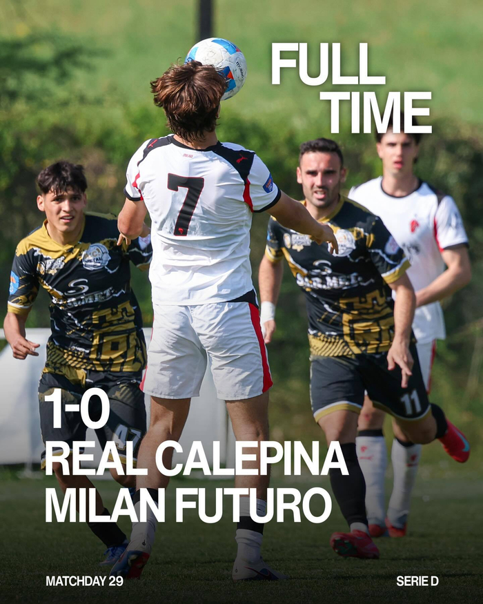米兰B队意丁联赛补赛告负 Real Calepina队客